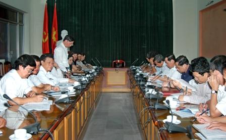 Ban Thường vụ Đảng ủy Khối các cơ quan Trung ương làm việc với Ban Cán sự Đảng, Ban Thường vụ Đảng ủy Bộ Nội vụ